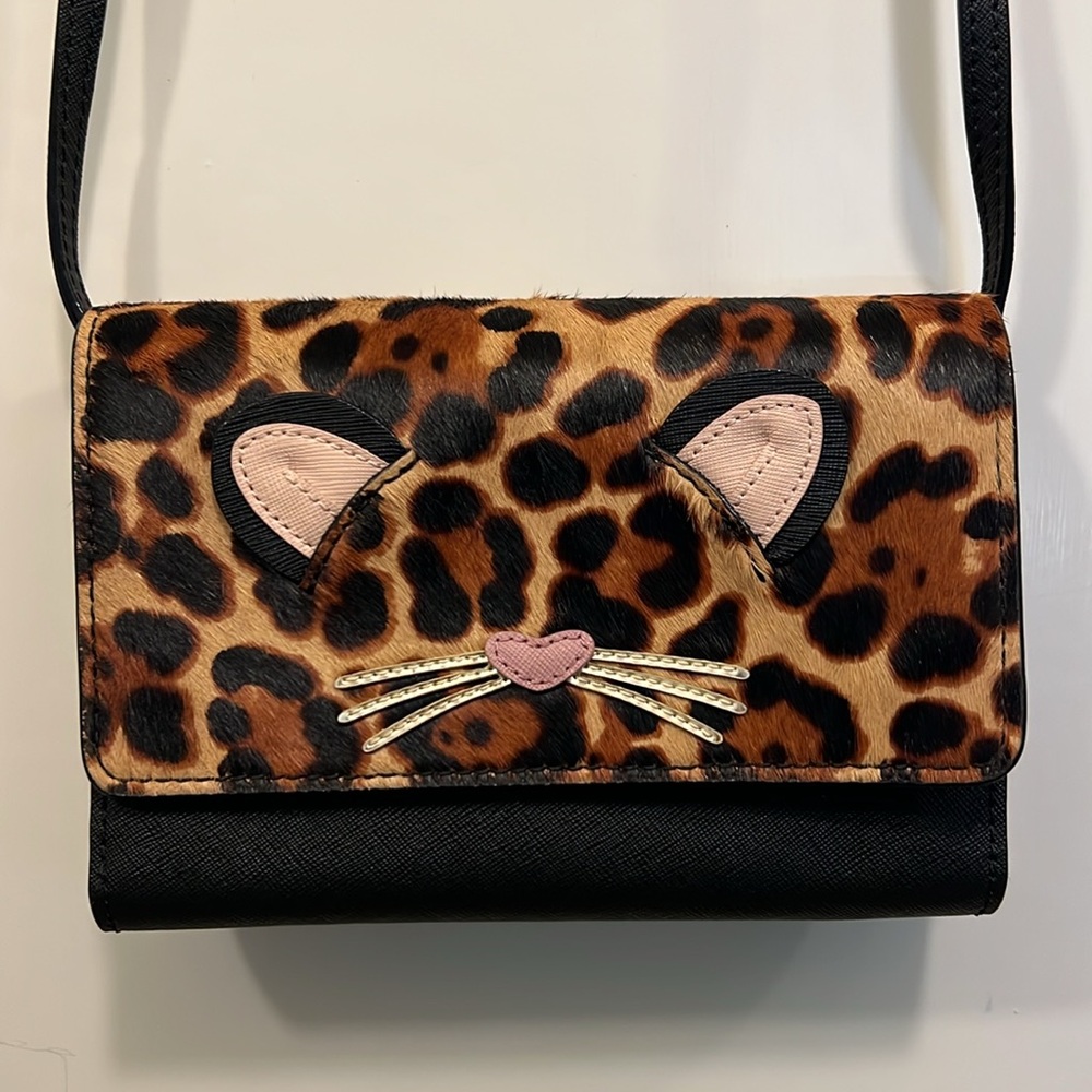 Kate Spade Cat Run Wild Crossbody Clutch Purse NWOT